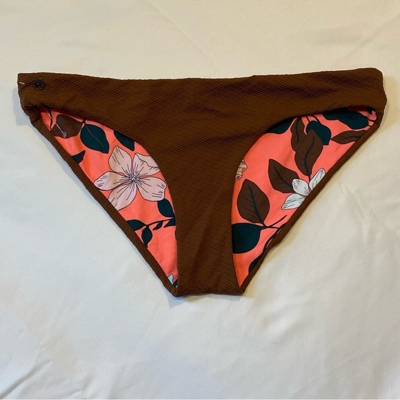 New Maaji sublime reversible coconut floral brown bikini bottom 2874 - Picture 8 of 13